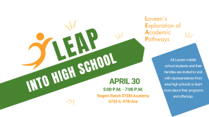 LEAP into High School Graphic